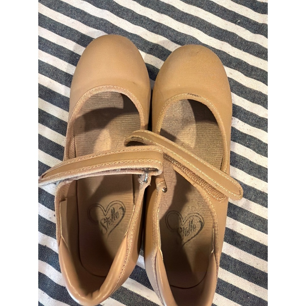 Stelle Tan Mary Jane Tap Shoes Womens Size 2ML Nude Dance Performance Broadway